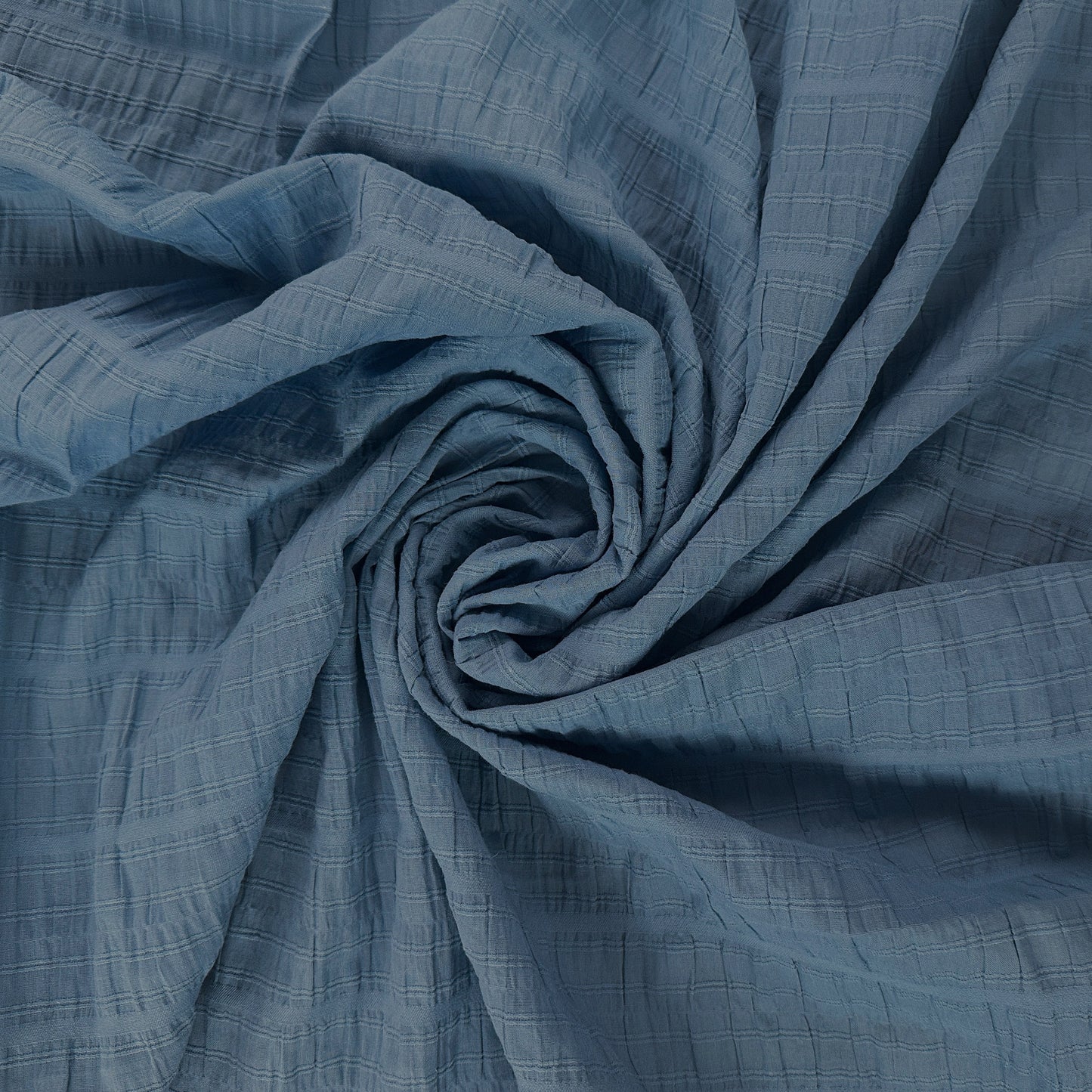 Carefree Ruched Crinkle Cotton - Lake