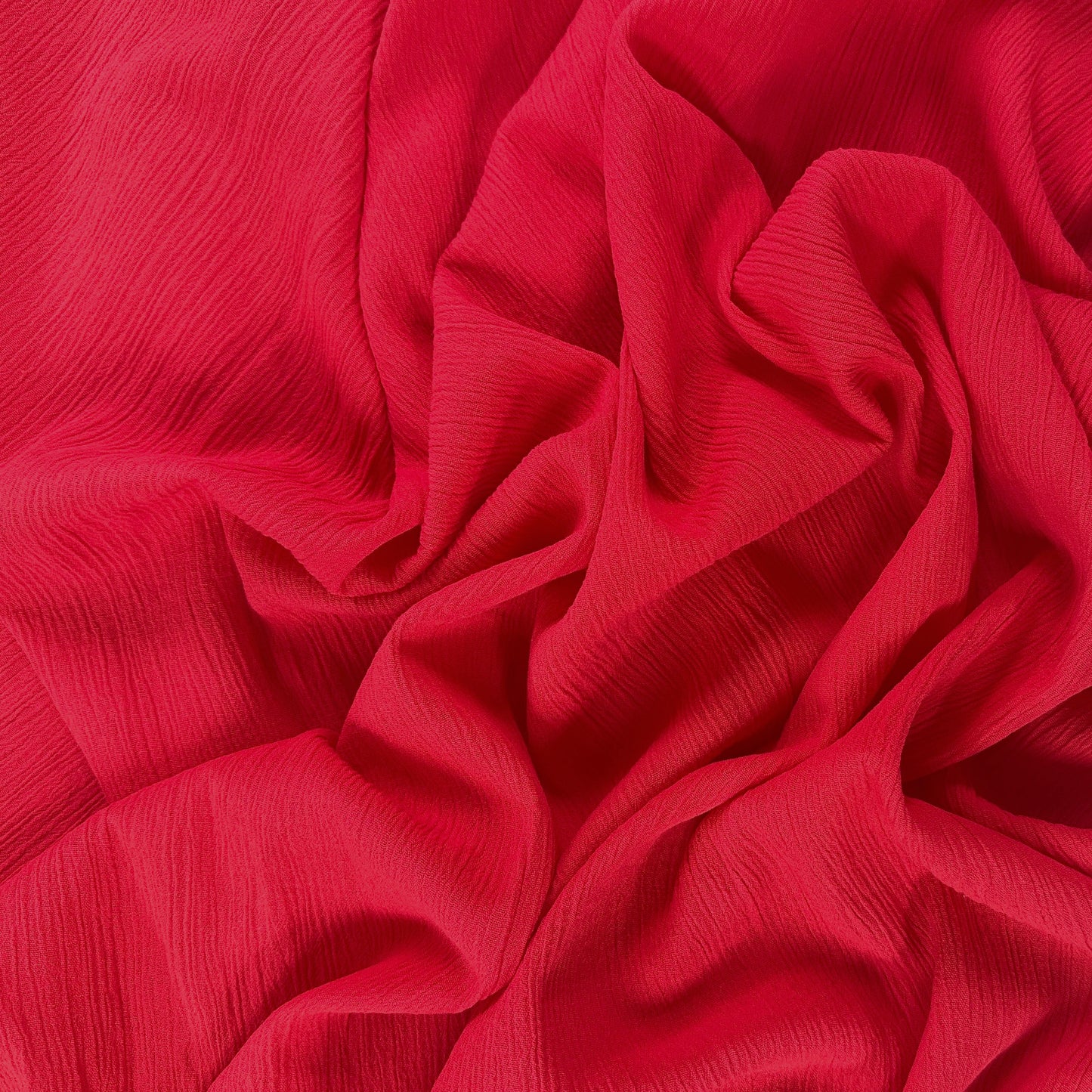 Red - Crinkle Cotton Voile