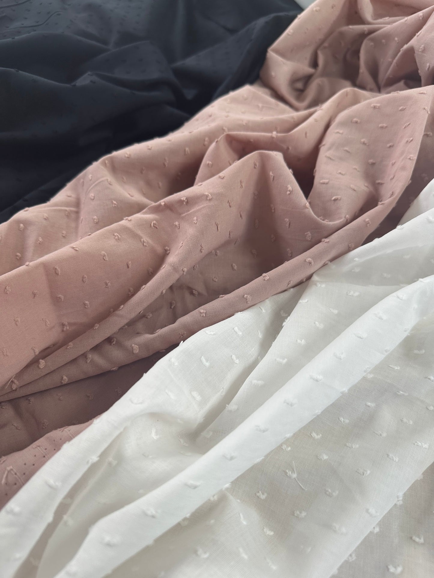 Rose - Dotted Swiss Cotton