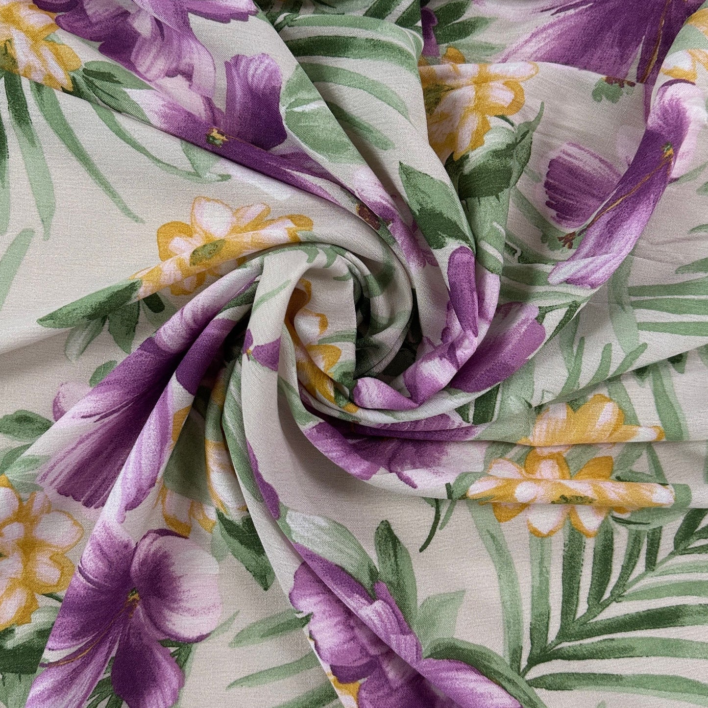 Tropical Florals - Viscose Rayon Crepon