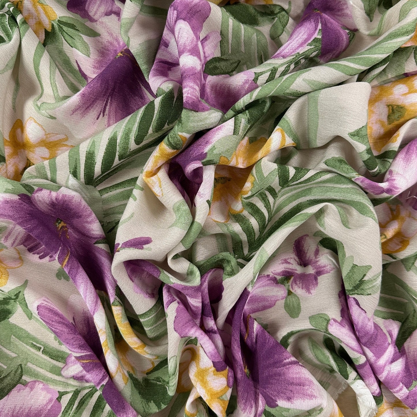 Tropical Florals - Viscose Rayon Crepon