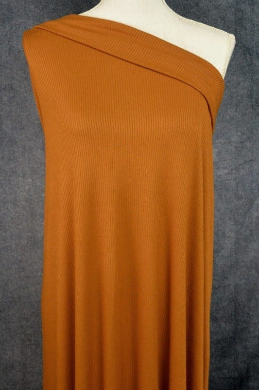 Modal Rib Knit - Caramel