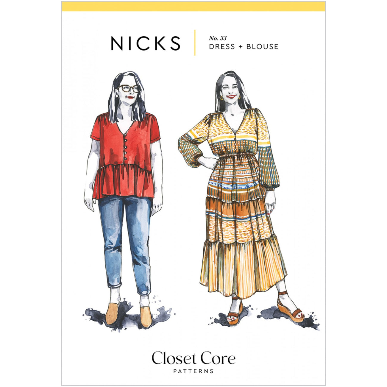 Nicks Dress and Blouse Pattern - By Closet Core Patterns