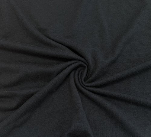 Ecovero Viscose Spandex Jersey - Black