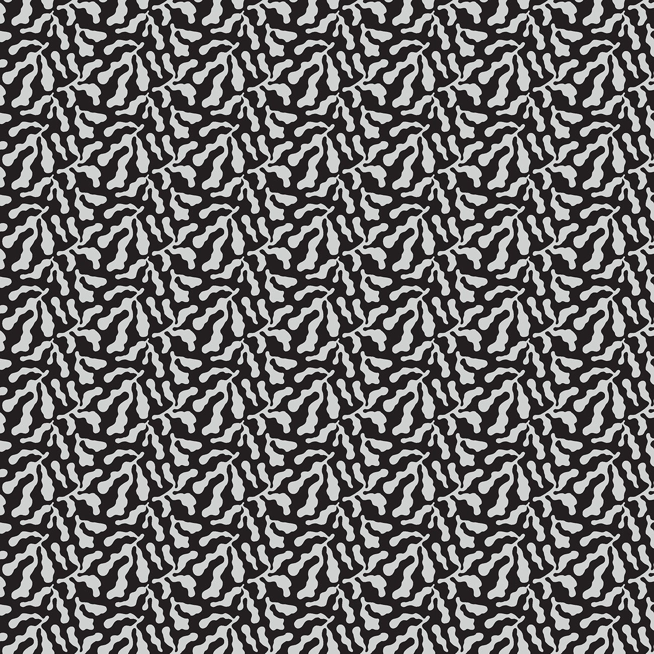 Seaweed - Black - Reef Life by Wee Gallery - Cotton Fabric