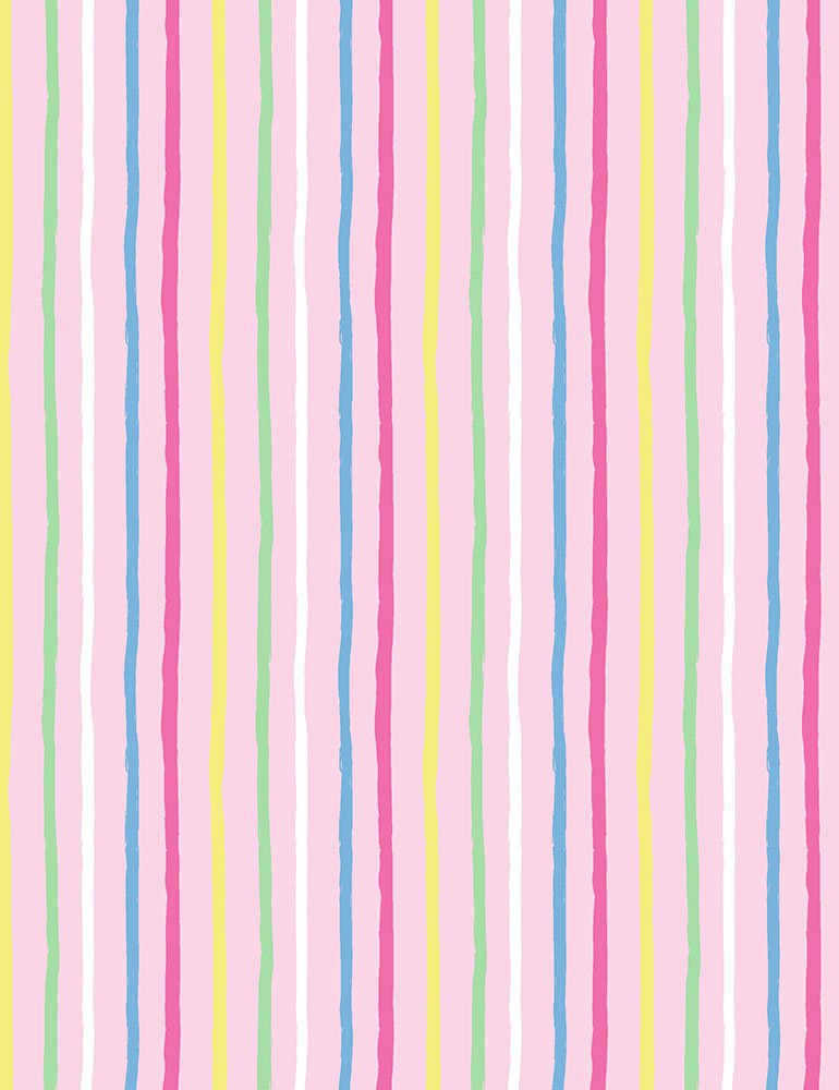 Candy Stripe - Pink - Cotton Fabric