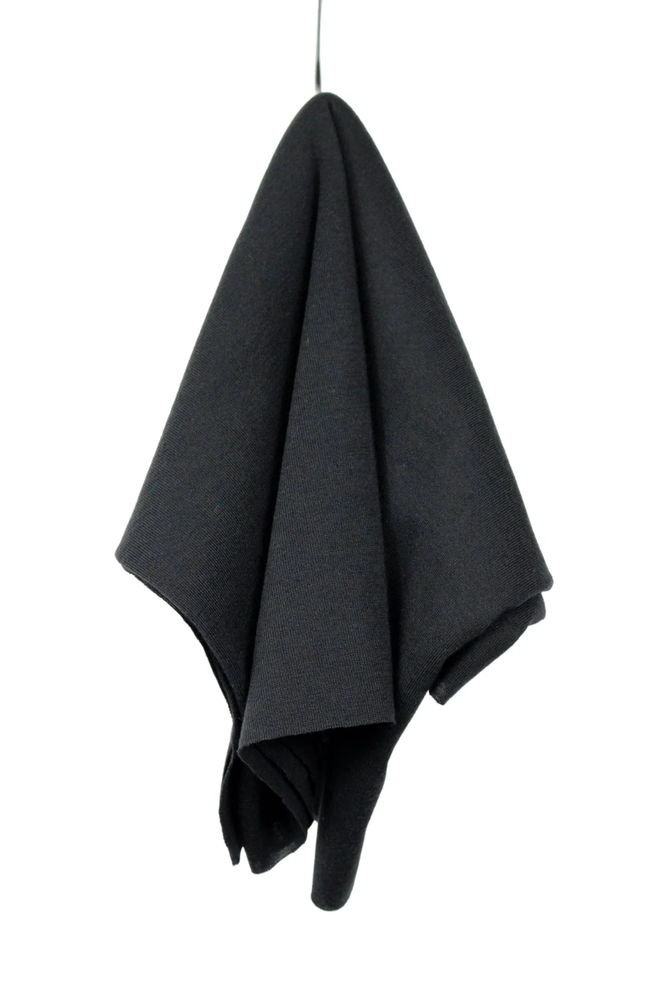 53" Remnant - Recycled Poly Spun Jersey - Black - UPF 50+ - Deadstock