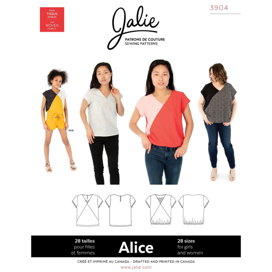 Jalie - 3904 - ALICE V-Neck Blouse