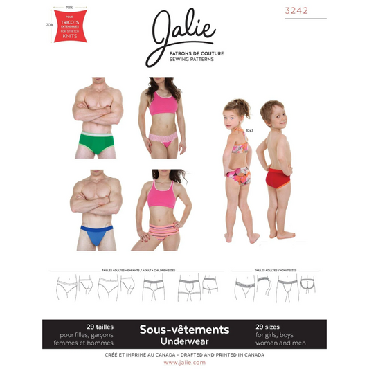Jalie - 3242 - Underwear for Men, Women & Children