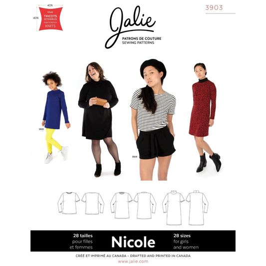 Jalie - 3903 - NICOLE Shift Dress, Tunic & Tee