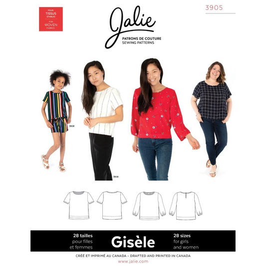 Jalie - 3905 - GISÈLE Round Neck Blouse