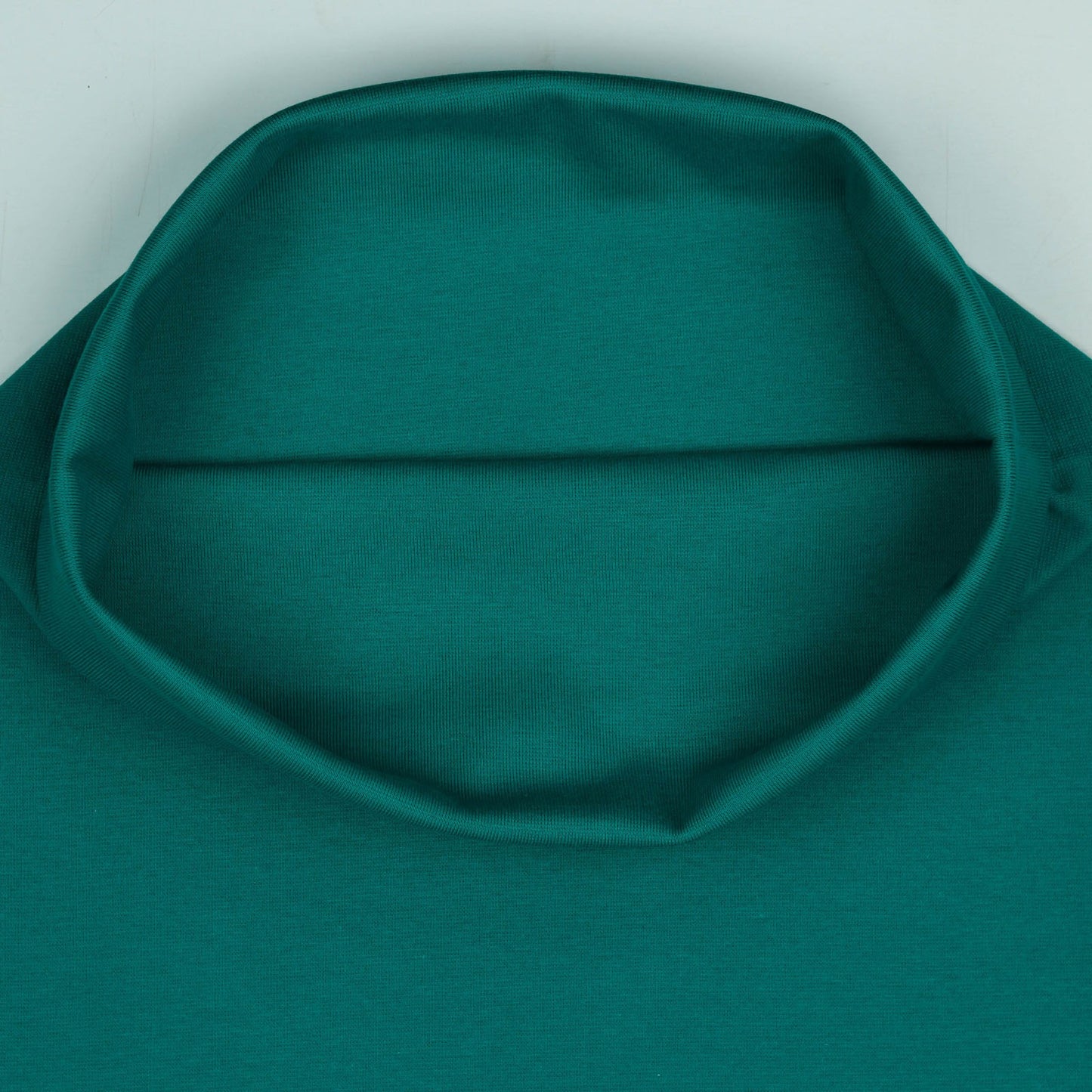 Organic Cotton 1x1 Rib Knit - Teal