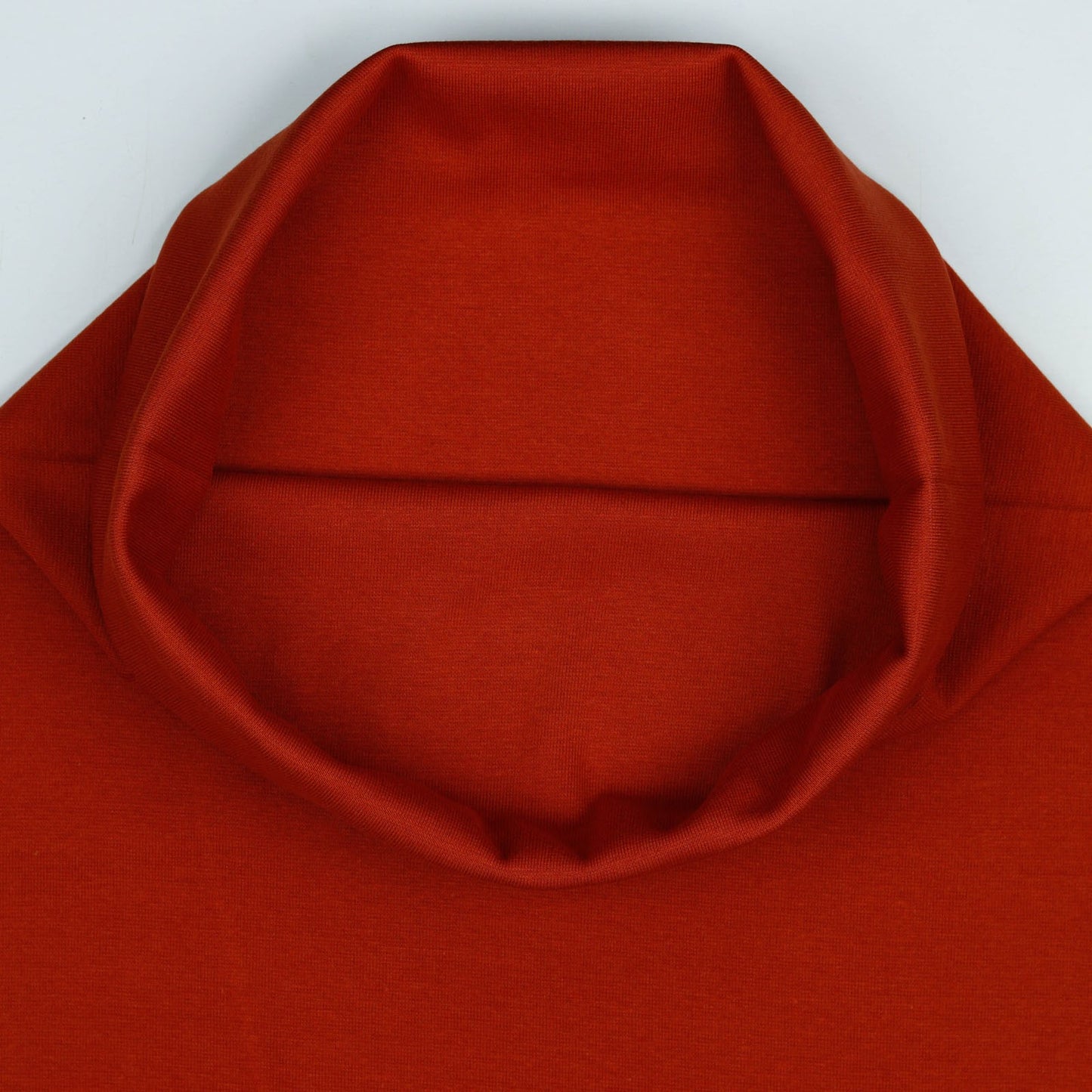 Organic Cotton 1x1 Rib Knit - Rust
