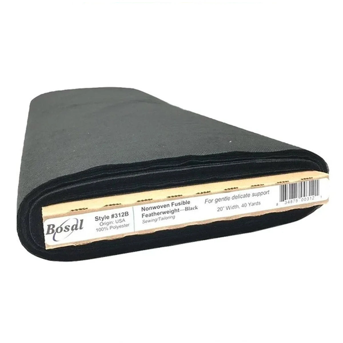 Bosal - Non-Woven Fusible Feather Weight - Black