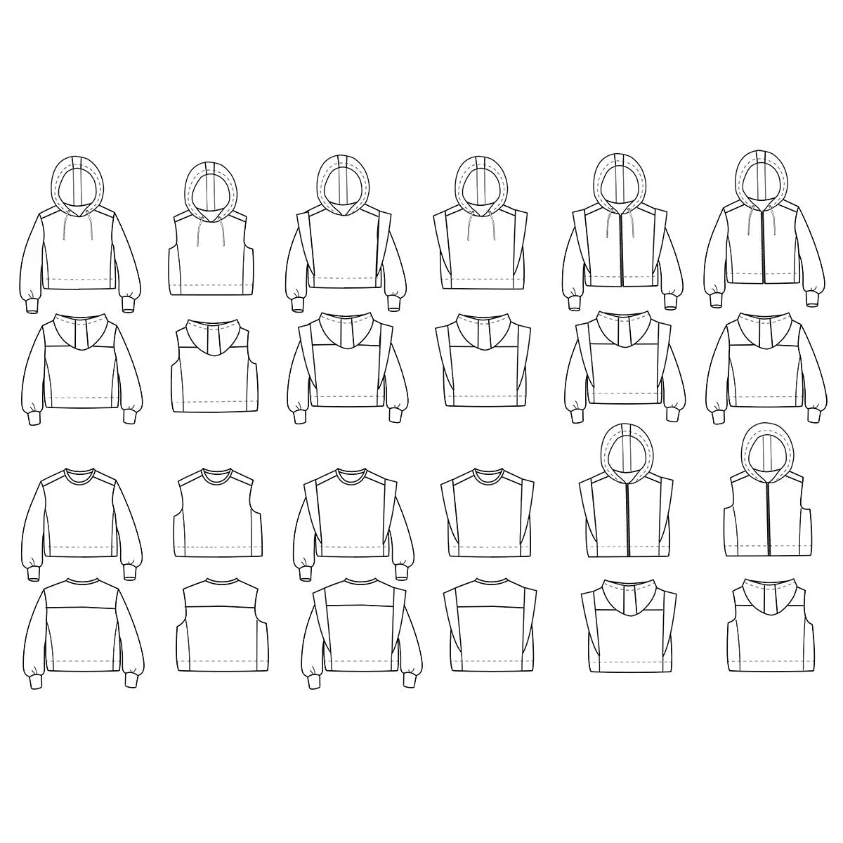 Ikatee - Vancouver Sweatshirt - Women 32-52- Paper Sewing Pattern