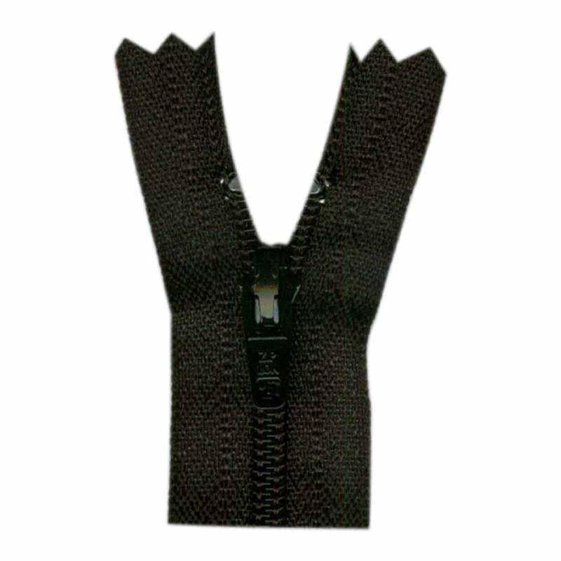 Nylon Coil Open End Separating Jacket Zipper 66cm (26″) No 5 - Black