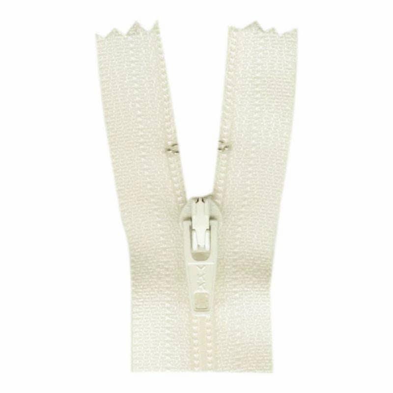 Extra long 55" (138cm) Lightweight Close End Zipper - Off-White