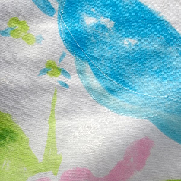 nani IRO - As it is - A - White and Pink - Double Gauze Fabric