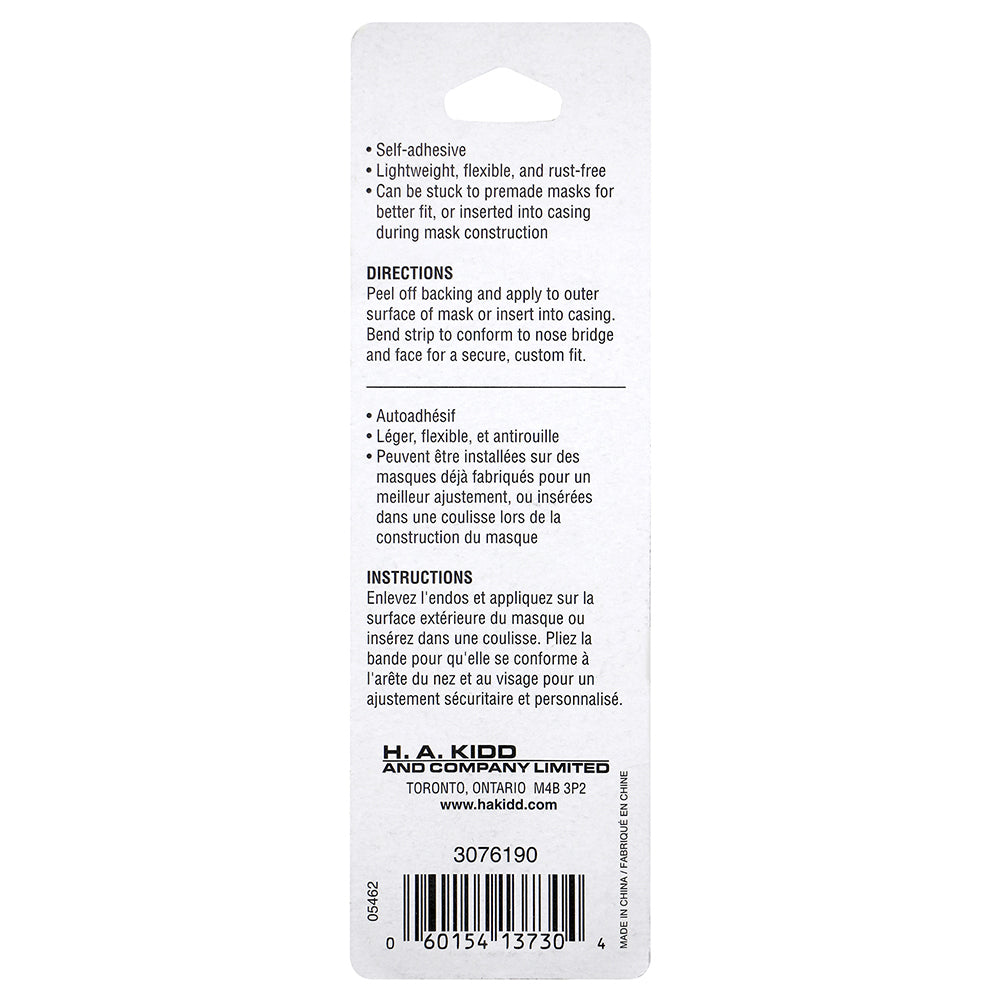 Unique Home - Mask Nose Bars - Metal Bridge Strips - Adhesive Aluminum - 20 Count