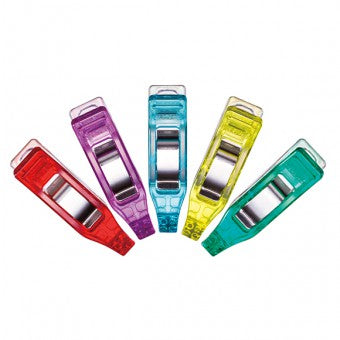 CLOVER - Mini Wonder Clips - Assorted Colours - 50 Count 50Pcs