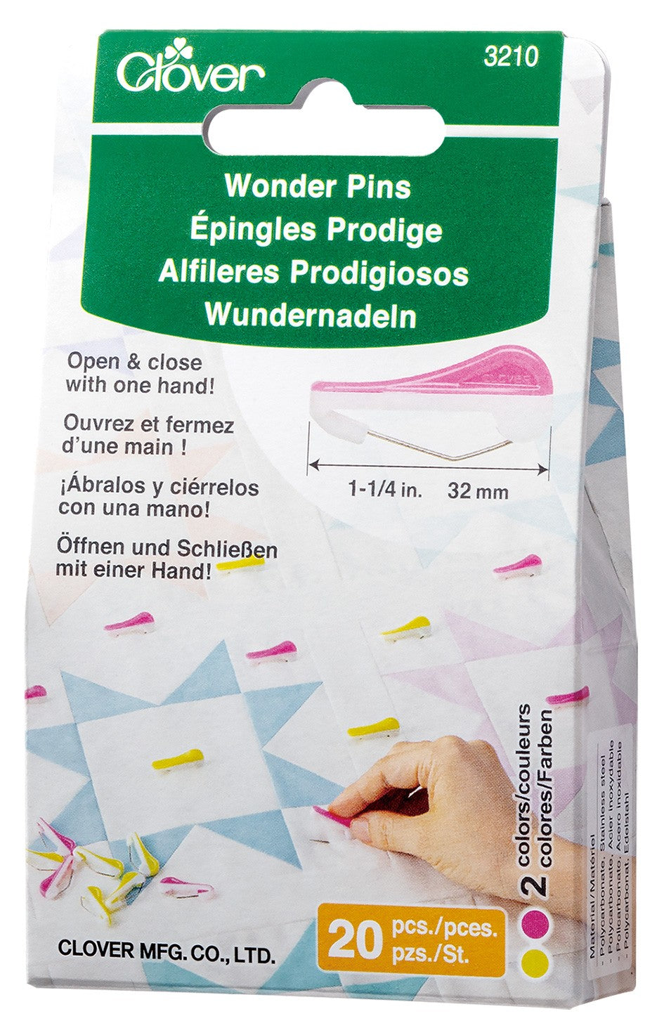 Clover - Wonder Pins - 20 Count