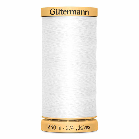 Gütermann Cotton 50wt Thread 250m - Nu White