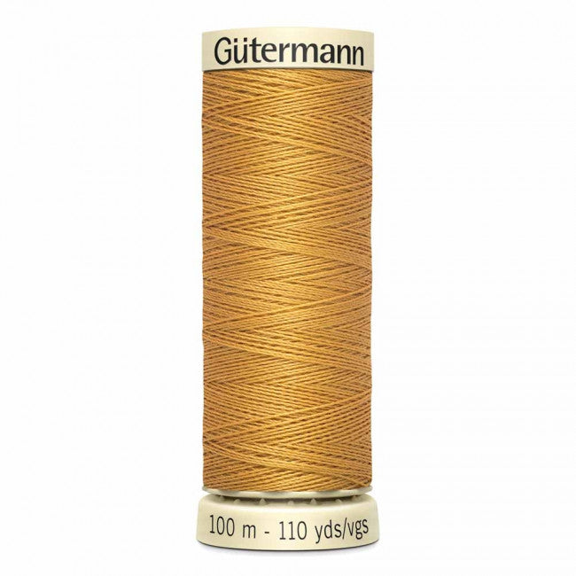 Gütermann Sew-All Thread 100m - Gold Col. 865 - Riverside Fabrics