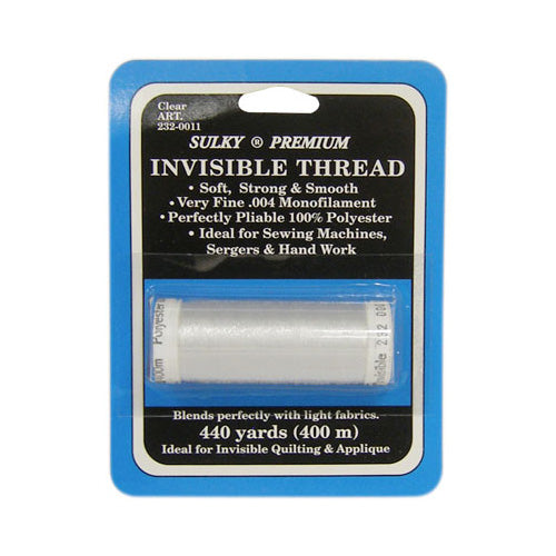 Sulky Premium Invisible Thread 440yd, Clear