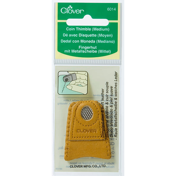 Clover - Leather Coin Thimble Medium