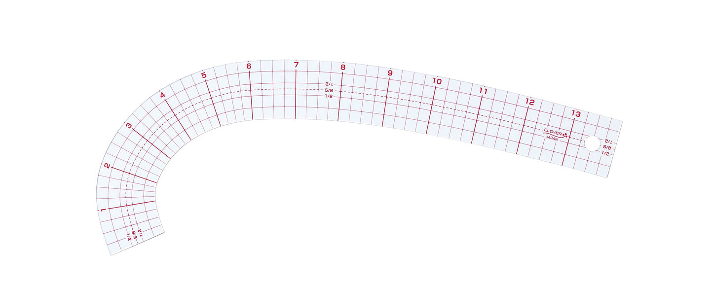 Clover - Curve Ruler Set - French Curve, Hip Curve, and Mini Ruler