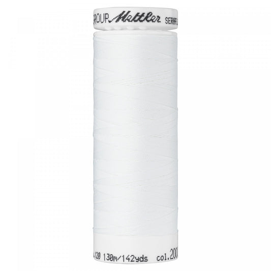 Seraflex - Mettler - Stretch Thread - For Stretchy Seams - 130 Meters - White