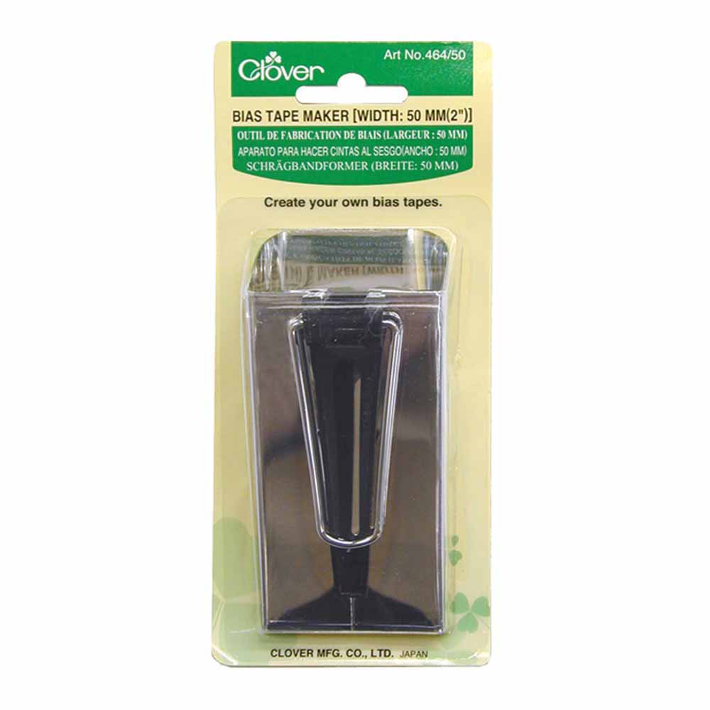 Clover Bias Tape Maker 2" (50mm) Non Fusible - Make Quilt Binding