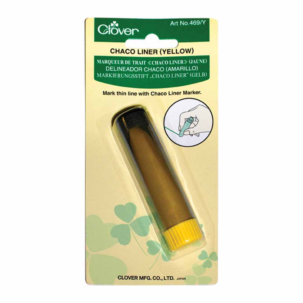 Clover 469Y Chaco Liner Yellow Chalk Pen Riverside Fabrics