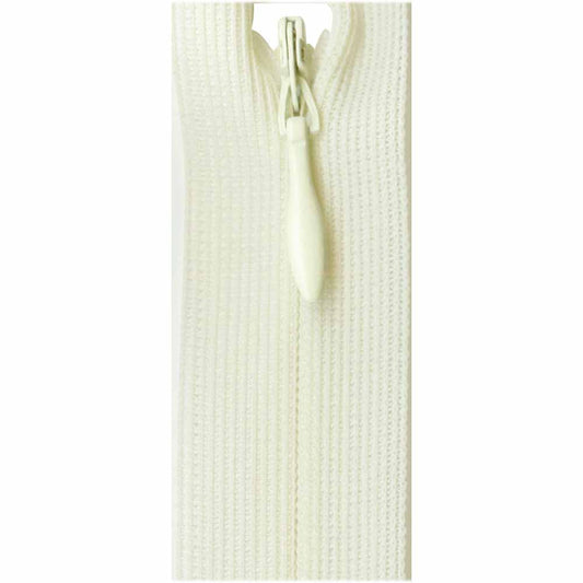 Invisible Closed End Zipper 23cm (9″) - Off White