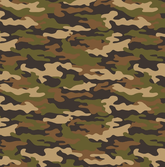Camo - Multi - Cotton Poplin - Camouflage