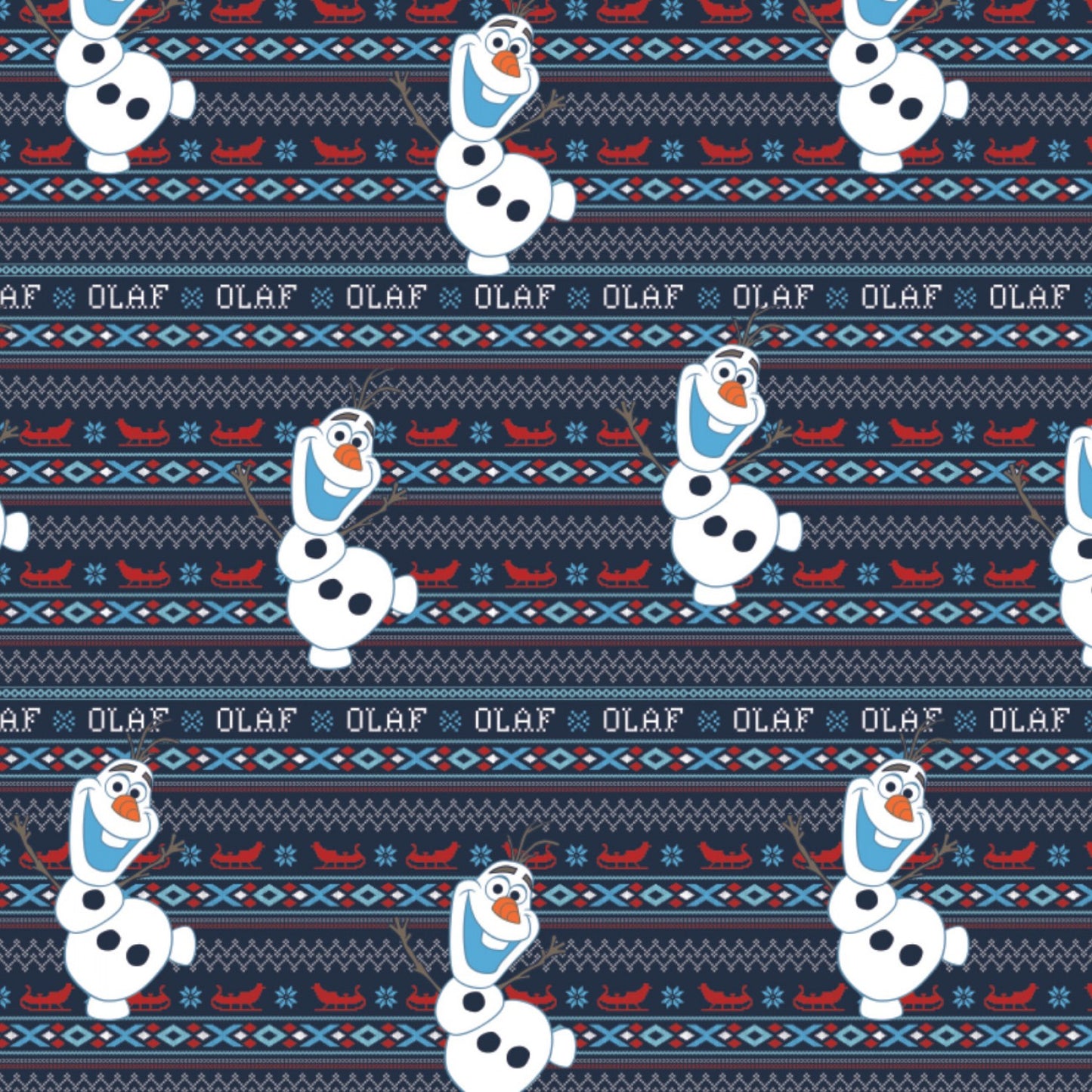 28" Remnant - Disney - Frozen II - Olaf - Alpine Adventures - Cotton FLANNEL Fabric