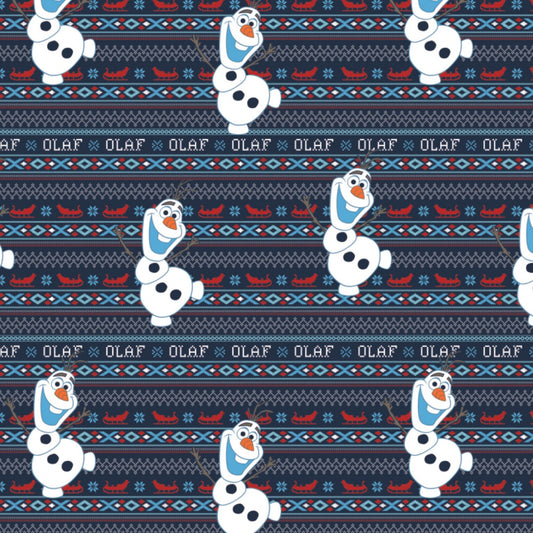 28" Remnant - Disney - Frozen II - Olaf - Alpine Adventures - Cotton FLANNEL Fabric