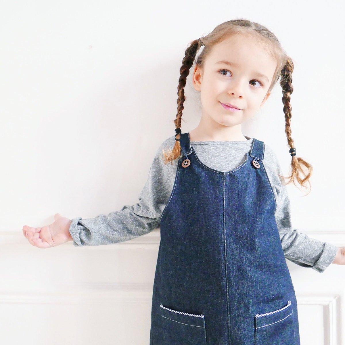 Ikatee - LONDON Short Overalls & Dress - Babies 6 months-4Y - Paper Sewing Pattern