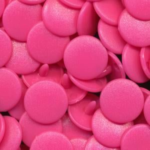 KamSnaps Plastic Snaps Size 20 Neon Pink B47 Matte Package of 25 Sets