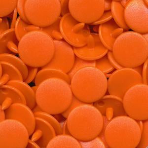 KamSnaps Plastic Snaps B55 Orange Size 20 Matte - Package of 25 Sets