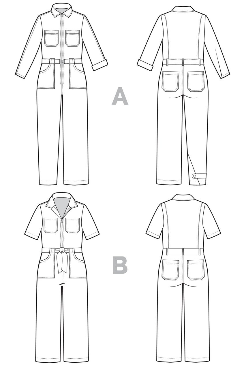 Blanca Flight Suit - By Closet Core Patterns