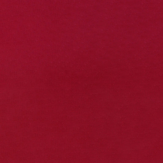 Silky Cotton Solids Japanese Quilting Fabric - Deep Red
