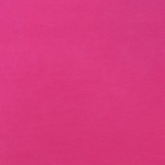 Silky Cotton Solids Japanese Quilting Fabric - Fuchsia Pink