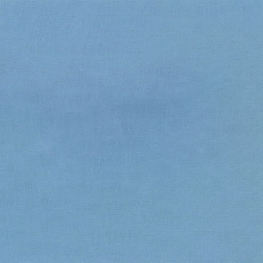Silky Cotton Solids Japanese Quilting Fabric - Winter Blue