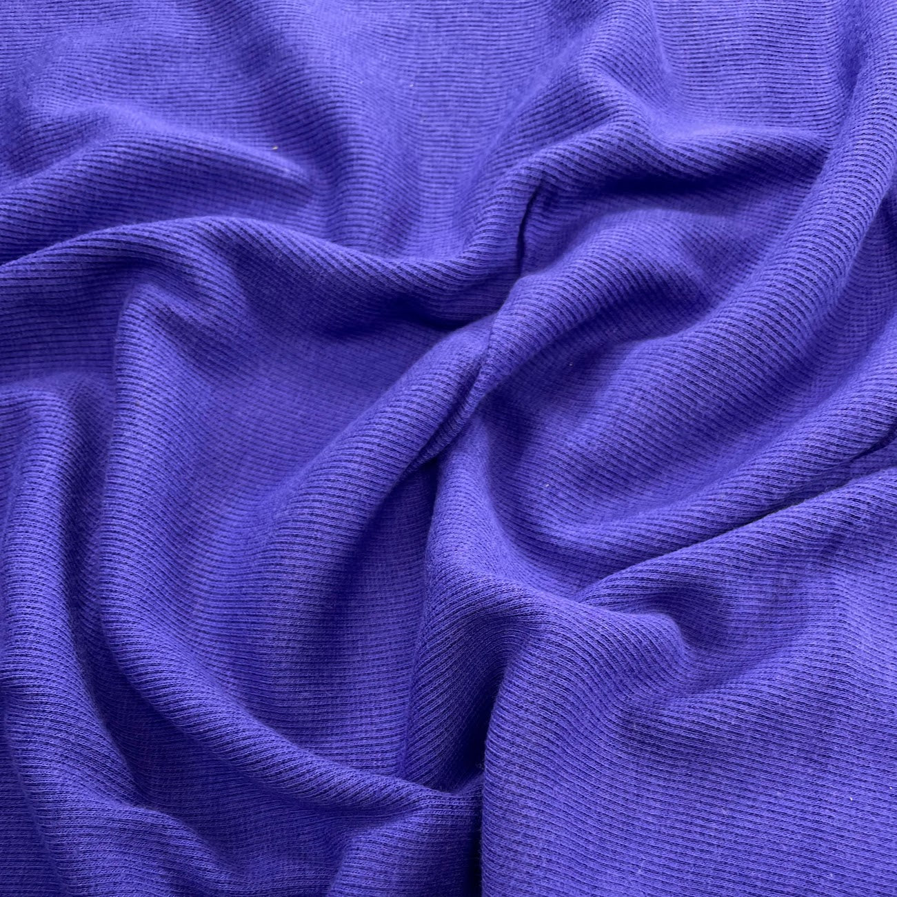 Bamboo Cotton Rib 2x2 - Liberty Purple - Ribbed Knit