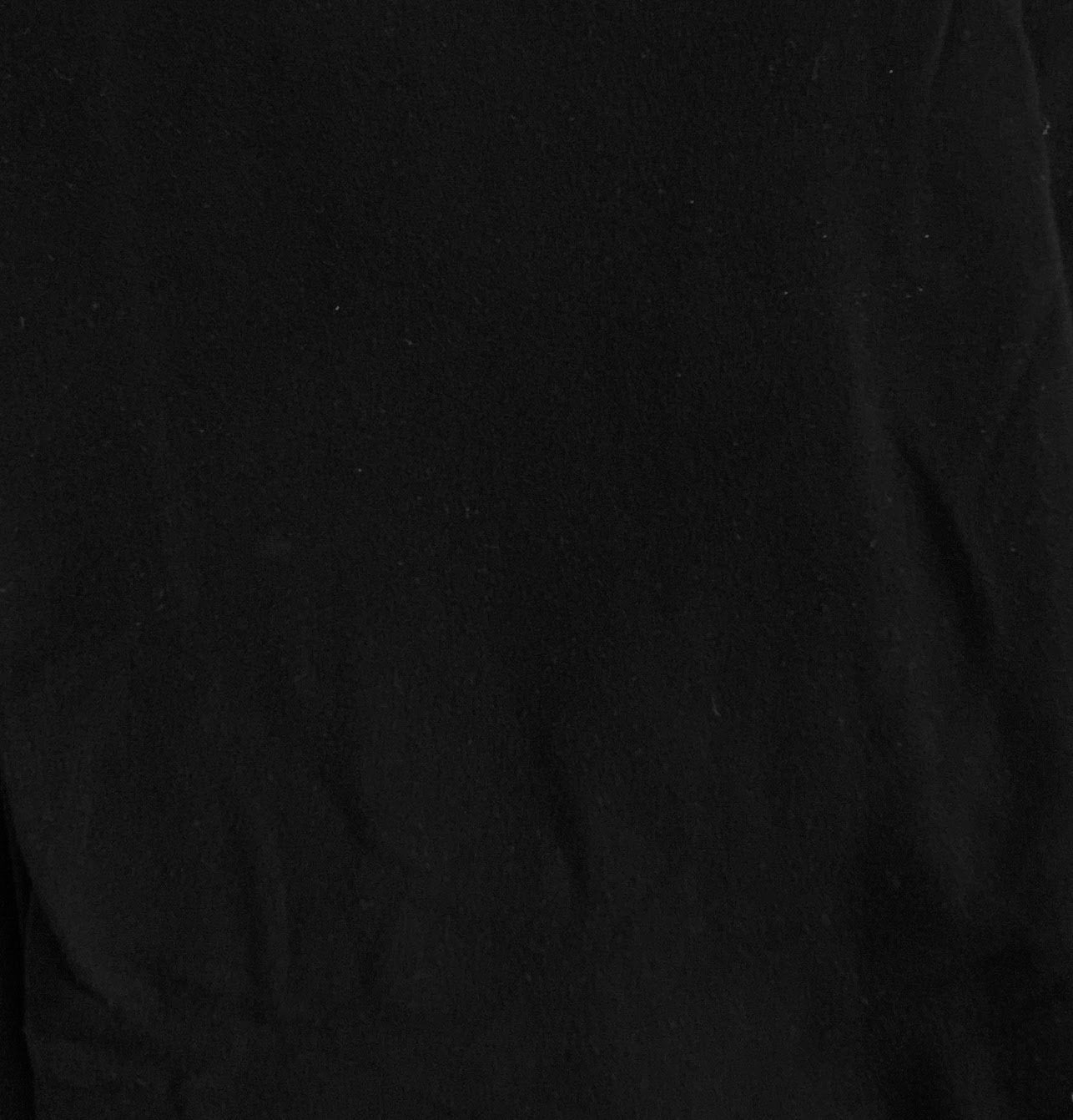 20" Remnant - Bamboo/Cotton Stretch French Terry - Black