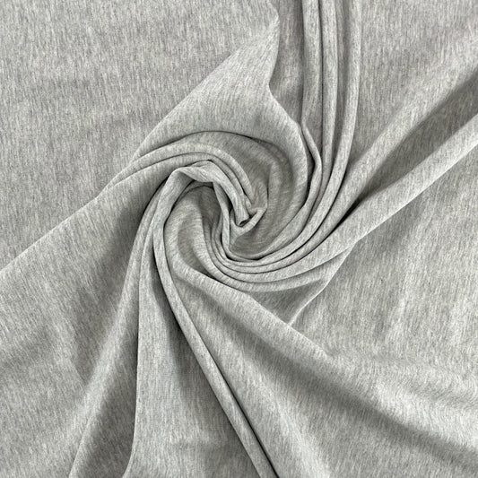 15" Remnant - TENCEL™ Lyocell Organic Cotton French Terry - Heathered Grey Mix