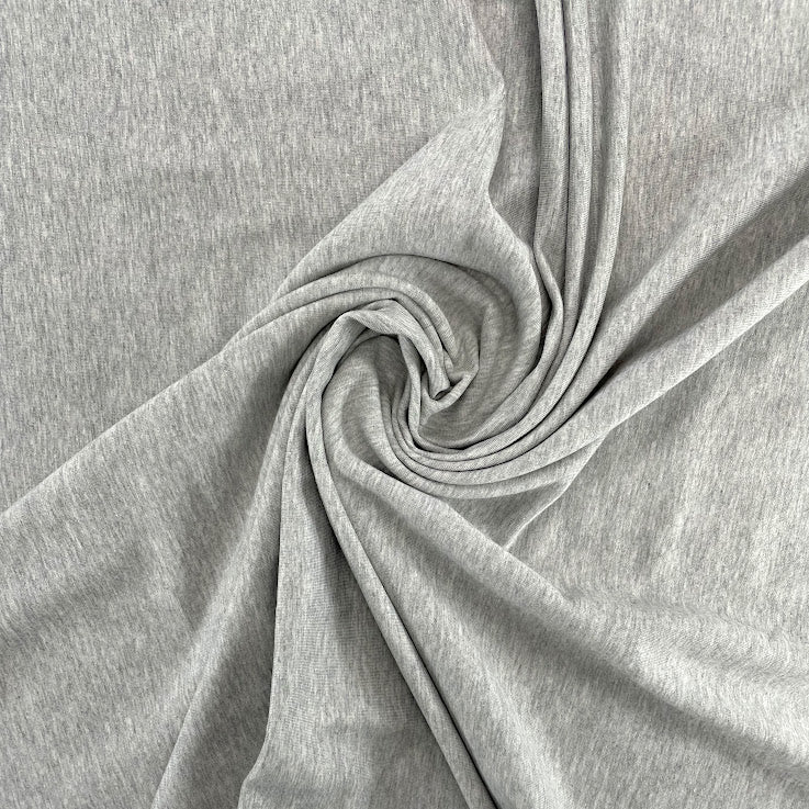 15" Remnant - TENCEL™ Lyocell Organic Cotton French Terry - Heathered Grey Mix