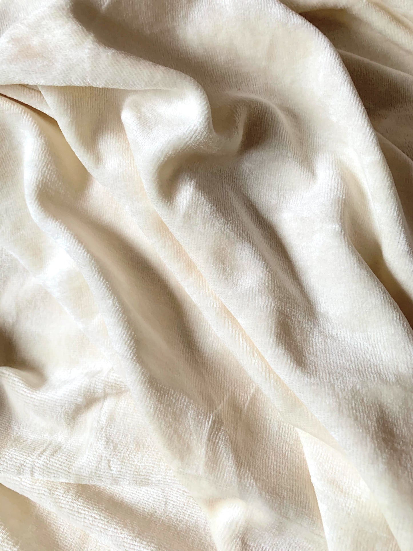 Bamboo Organic Cotton Velour Fabric, Organic - 1/2 Yard - Riverside Fabrics