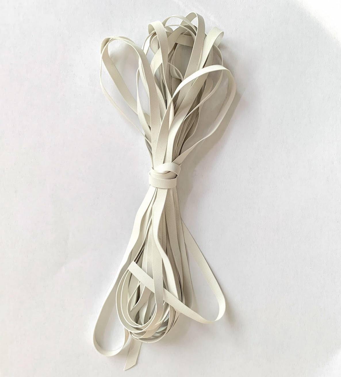 White Rubber Thread Polyester Non Slip Elastic Band
